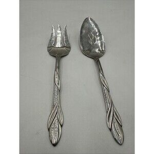Lot Of 2 Oneida USA EDEN Cold Cut Meat Serving Stainless Forks & Pie Server